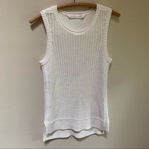 Athleta Amity Ivory Cotton Sweater Vest